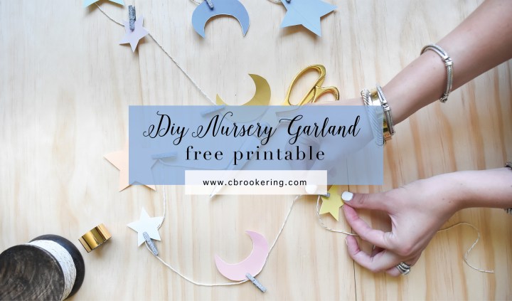 DIY Star & Moon Nursery&nbsp;Garland