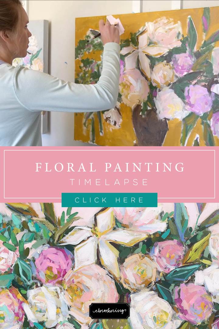 Acrylic Floral Painting&nbsp;Timelapse